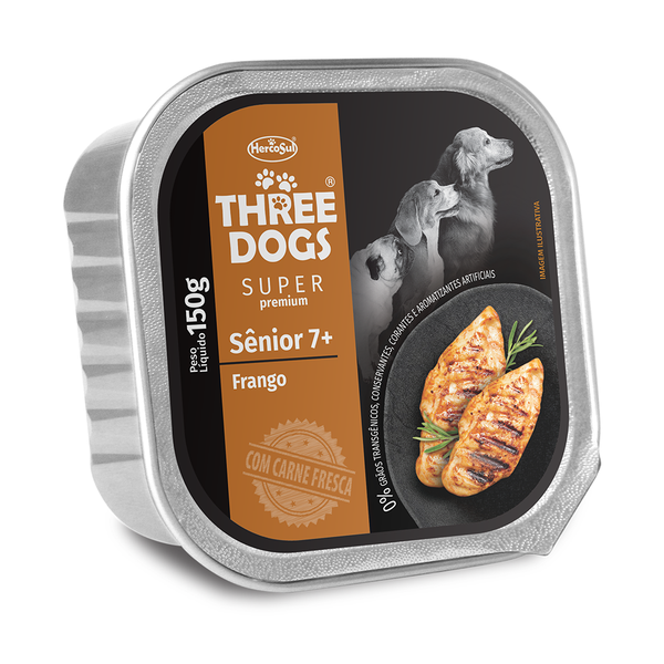 Three Dogs Alimento Humedo Perro Senior Pate