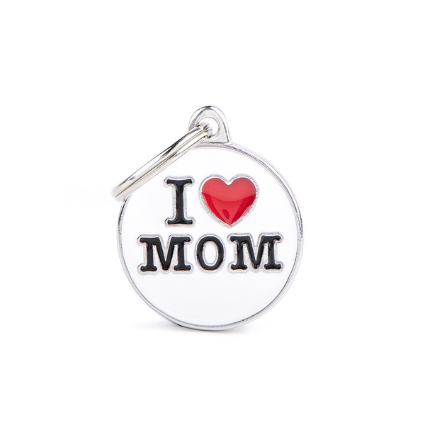 My Family Placa Charms I Love Mom