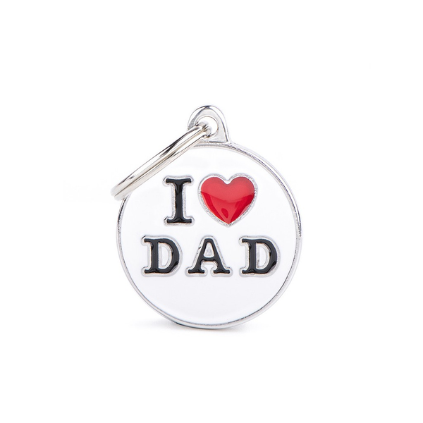 My Family Placa Charms I Love Dad